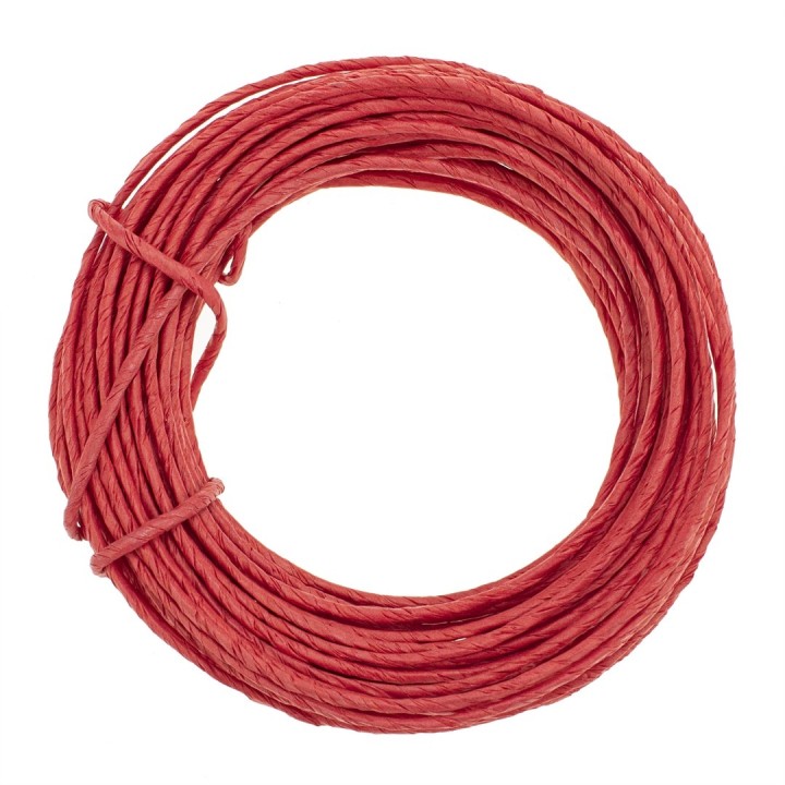 Papierdraht, 2mm, 10m rot