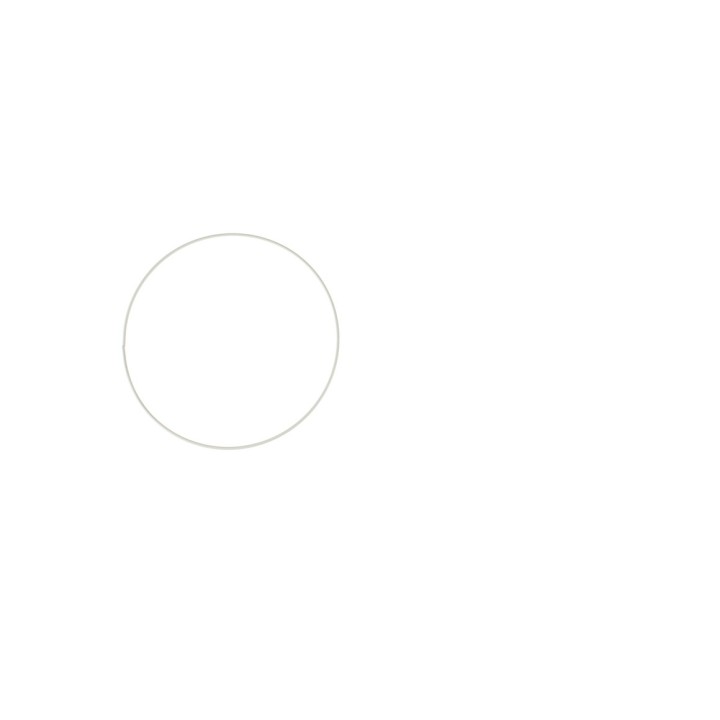 Cercle en métal blanc 20 cm
