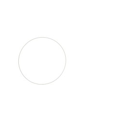 Cercle en métal blanc 25cm