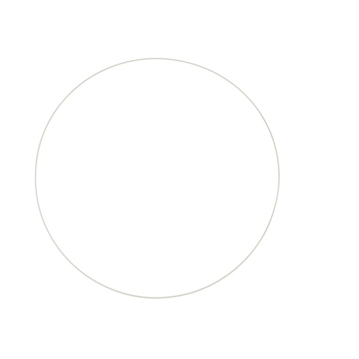 Metal ring white 45 cm