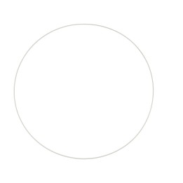 Metallring weiss 50 cm
