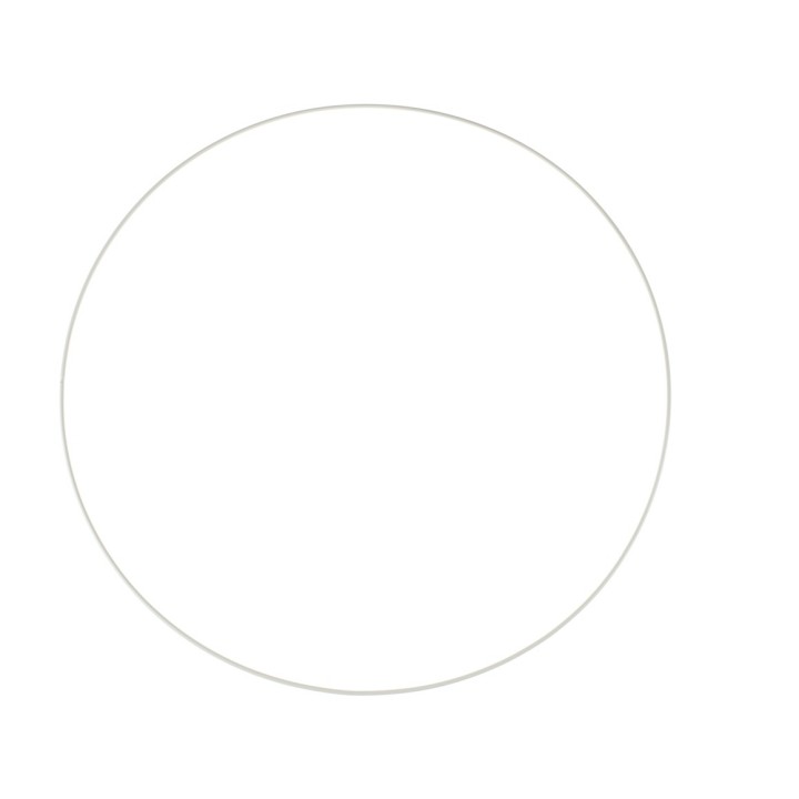 Cercle en métal blanc 50 cm