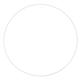 Metal ring white 60 cm