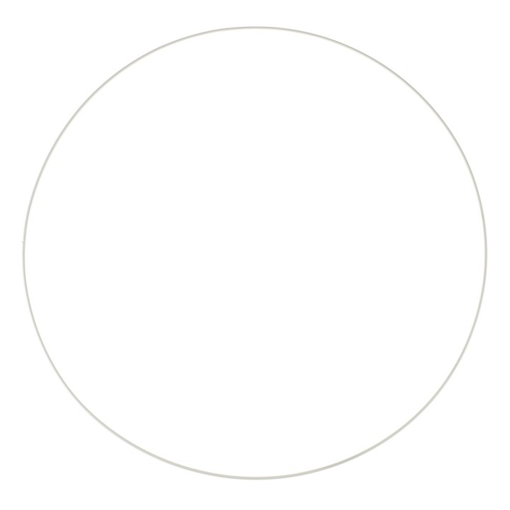 Metallring weiss 60 cm
