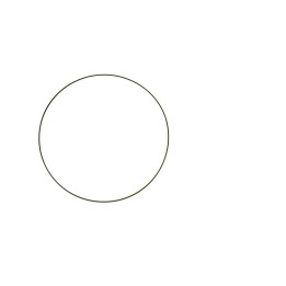 Cercle en métal noir 30 cm