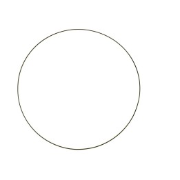 Metallring schwarz 45 cm