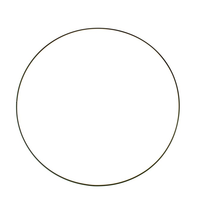 Cercle en métal noir 50 cm
