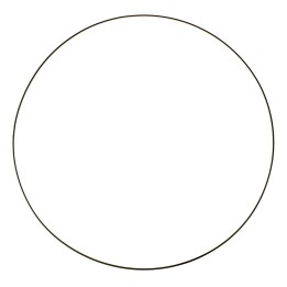 Metallring schwarz 60 cm