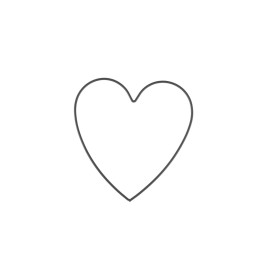 Metal heart black 15 cm