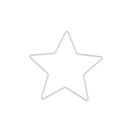 Metallstern weiss 15 cm