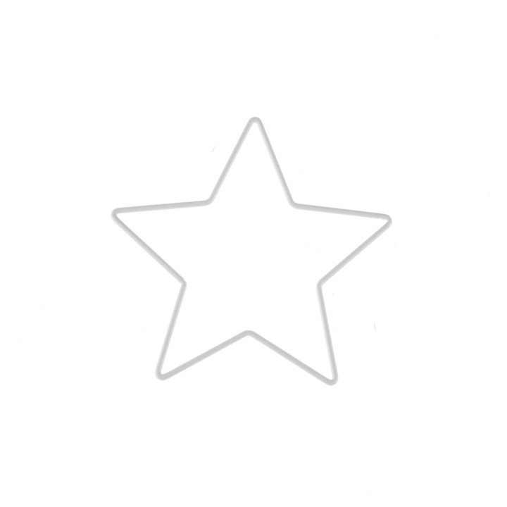 Metallstern weiss 15 cm