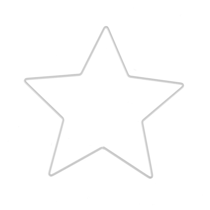 Metallstern weiss 25 cm