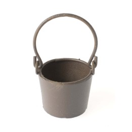 Mini-Gardening Giesskanne und Eimer rost H: 5cm