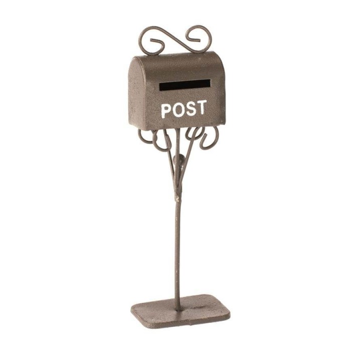 Mini-Gardening Briefkasten rost 3x2x11cm