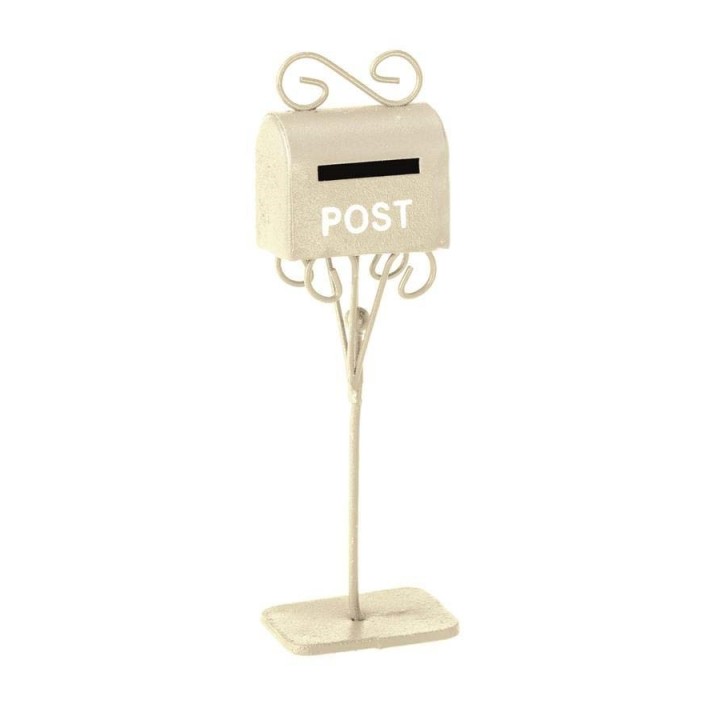 Mini-Gardening letterbox cream 3x2x11cm
