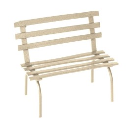 Mini-Gardening Gartenbank creme 6,5x6x4cm