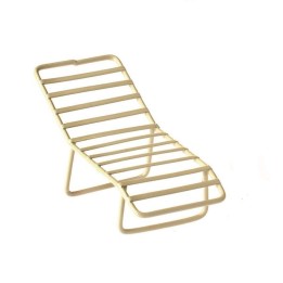 Mini-Gardening lounger cream 10x4x5cm