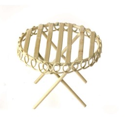 Mini-Gardening table crème H 4,5cm, D 5,5cm