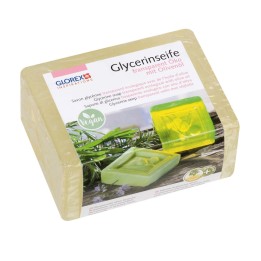 Savon à l'huile d'olive écolo. 500g transparent