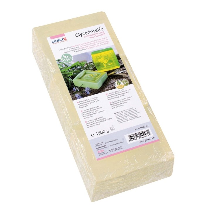 Glycerin-Seife Öko 1500g mit Olivenöl transparent