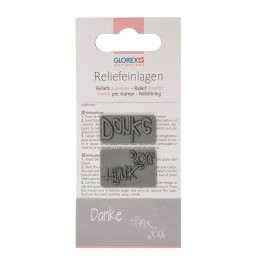 Relief insert 2pcs Thank you / Danke