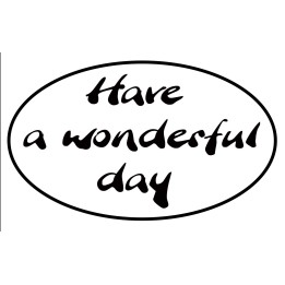 Reliefeinlage 1 Stück Have a wonderful day