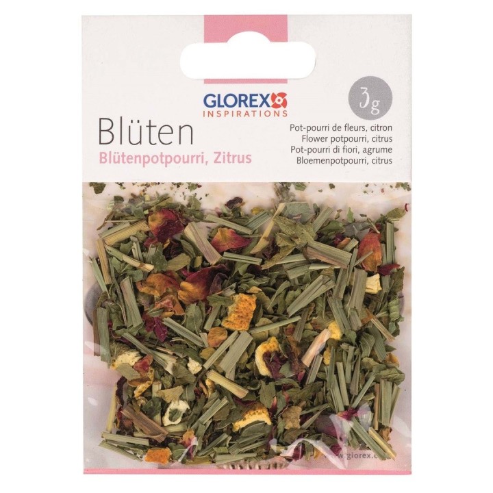 Pot-pourri de fleurs,citron 3g