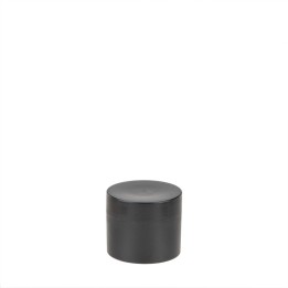 Pot de crème 5ml noir à double paroi, 2pcs