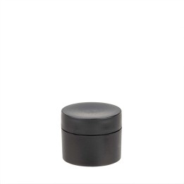Pot de crème 15ml noir à double paroi