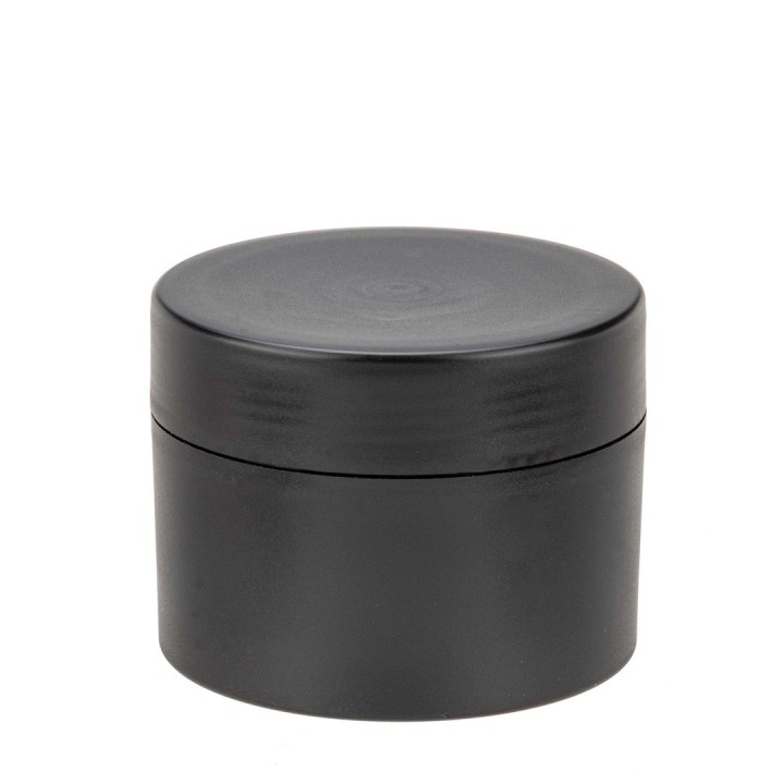 Creme-Dose 100ml schwarz doppelwandig
