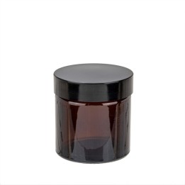 Glastiegel braun 60ml