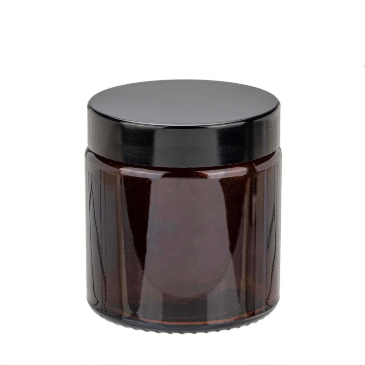 Glastiegel braun 120ml