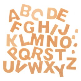 Buchstaben aus Holz 26 Stück 25mm