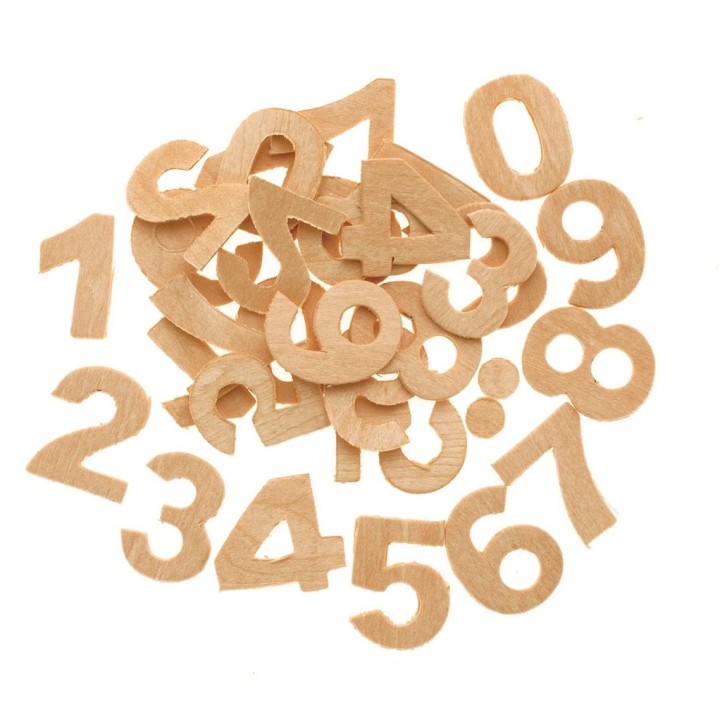 Plywood numbers 25mm 30pcs