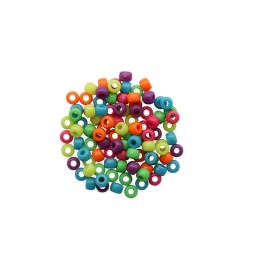 Perles 6x9mm 25g néon