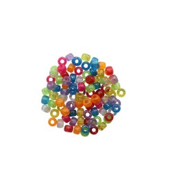 Schmuck-Perlen 6x9mm 25g Glitter