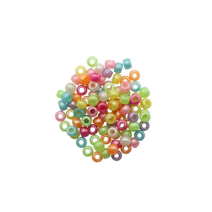 Perles 6x9mm 25g pastel