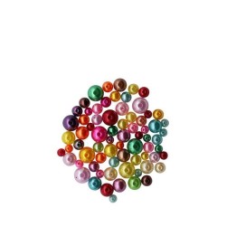 Schmuck-Perlen 6-12mm 25g glänzend