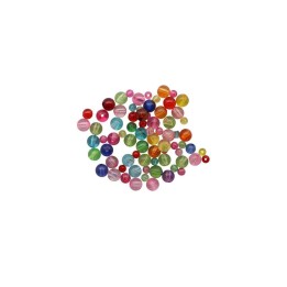 Schmuck-Perlen 6-10mm 25g Transparent