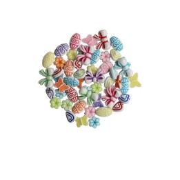 Schmuck-Perlen 11-16mm 25g opak mix