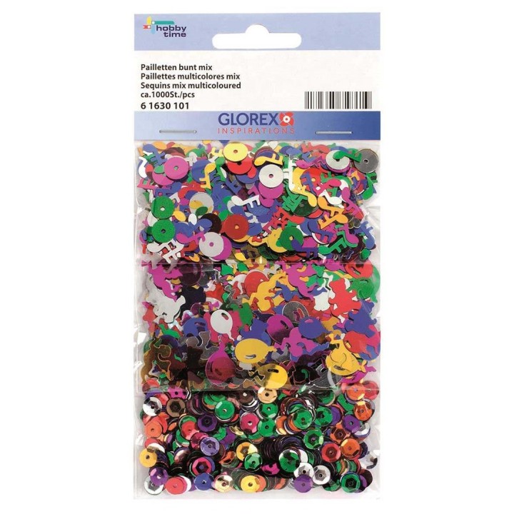 Mix de paillettes colorées env. 1000 pcs