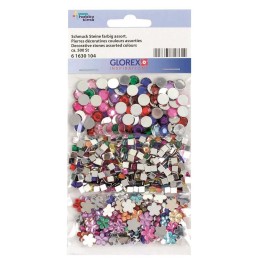 Schmuck Steine farbig assortiert ca. 500 Stück