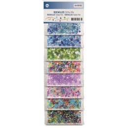 Rocailles/Stifte Mix, Bunt 8 Farben, 40g