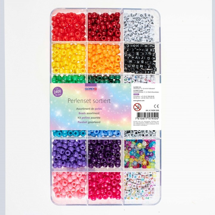 Assortiment de perles 1 env. 2400pcs