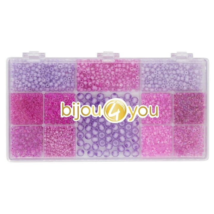 Beads kit, 170g pink colors
