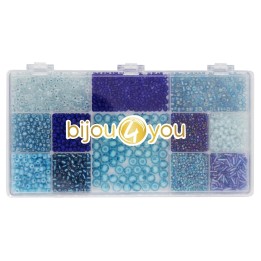 Beads kit, 170g blue colors