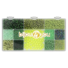 Perlen-Set, 170g grüntöne