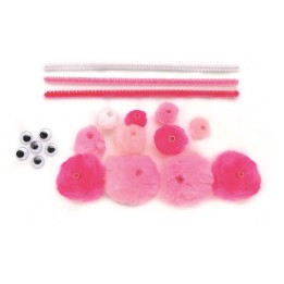 Craft kit basic 56pcs mix pink
