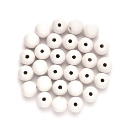 Holzperle 4mm 155 Stück weiß