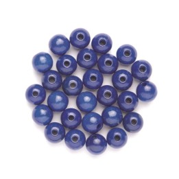 Holzperle 4mm 155 Stück blau